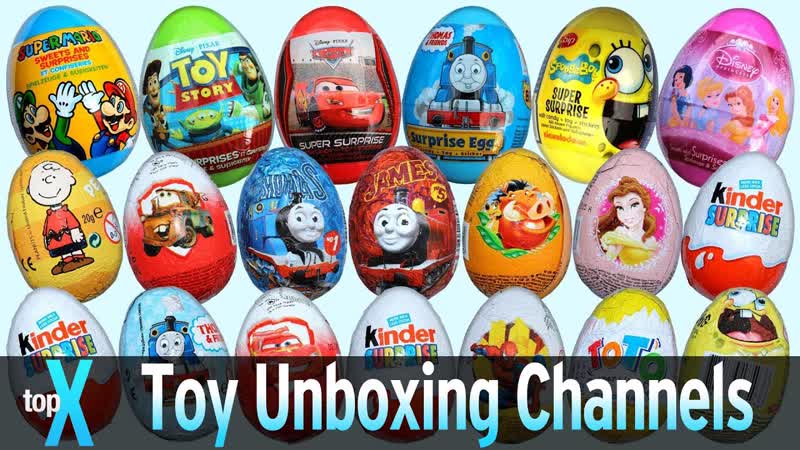 Top 10 You Tube Toy Unboxing and Surprise Eggs Channels Top