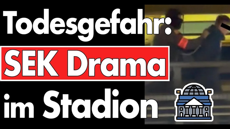 SEK Drama im Stadion. Die Details sind erschreckend. 53 Minuten Todesgefahr und niemand schreit