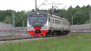 Электропоезд ЭД4М-0466 ЦППК перегон Внуково - Солнечная