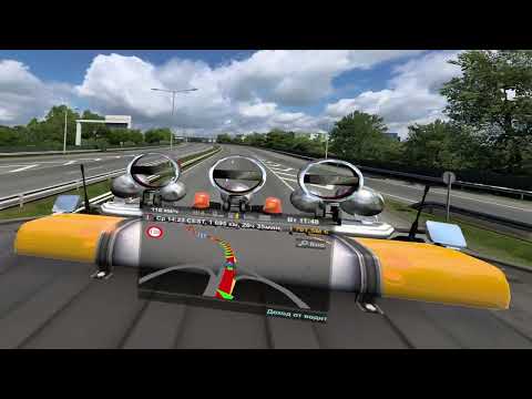 4 K EURO TRUCK SIMULATOR 2. TRIP with VIP ESCORT. Film 5. VR VALVE