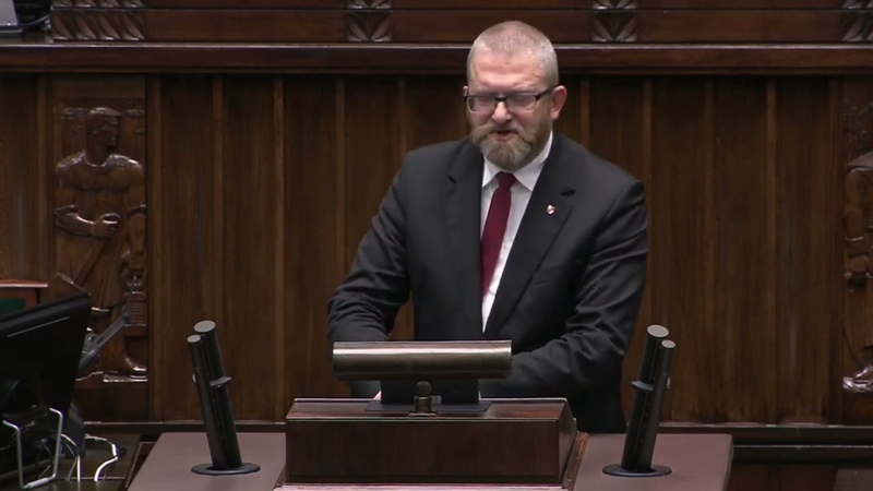 Poseł Grzegorz Braun ograniczanie wolności