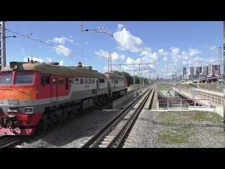 Тепловоз 2М62У-0064 (ТЧЭ-2) следует резервом.