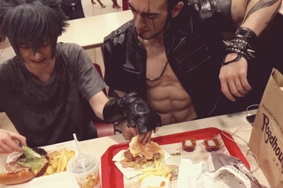 Final Fantasy XV - Noctis and Gladio in REAL LIFE #1 - King Meal