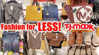 TJ MAXX NEW DESIGNER HANDBAGS YELLOW TAG CLEARANCE CASUAL CLOTHING TJ MAXX SHOPPING SHOP WITH ME