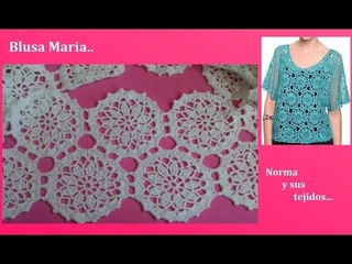 Blusa Maria a crochet