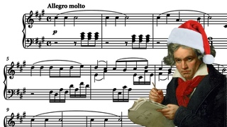 Jingle Bells but it’s one of the weird Beethoven sonatas