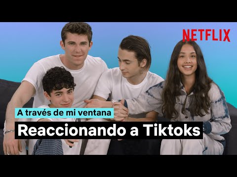El cast REACCIONA a vídeos de TIKTOK, A través de mi ventana, Netflix