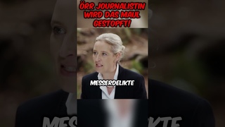 🚨Freche ÖRR-Journalistin wird mit der Realität konfrontiert!🚫#afd #aliceweidel #shorts