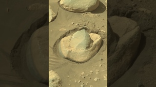 Rocks pressed into the ground on Mars. Perseverance Rover's tireless journey