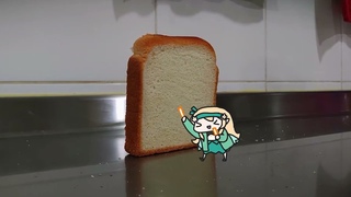 Bread falling on Pomu