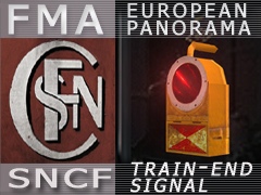 FMA SNCF train-end sign