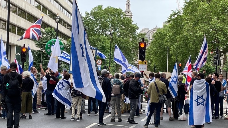Watch live: Heavy Police presence at Israel Protest Palestine march