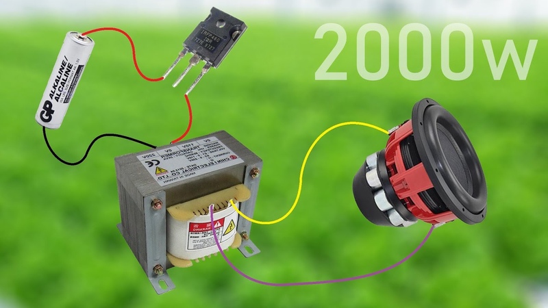 DIY Powerful Ultra Bass Amplifier Mosfet IRF460, Transformer, Simple