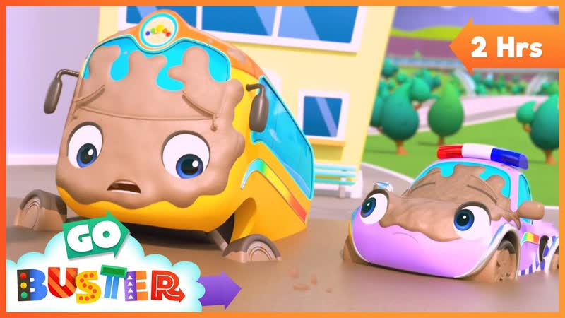 The Siren Chase Adventure, Go Buster , Kids Cartoons Nursery Rhymes, Moonbug