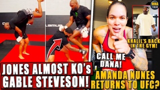 Jon Jones ALMOST KNOCKS OUT Gable Steveson! Amanda Nunes RETURNS to UFC Usman RESPONDStoBuckley