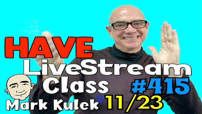 415 Have subject+enjoy+noun pattern, Mark Kulek ESL ( Live Stream
