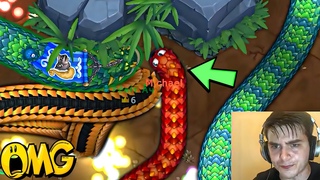 LİTTLE BİG SNAKE.İO✅1 Troll Snake🆚Best Giant Snake🤩