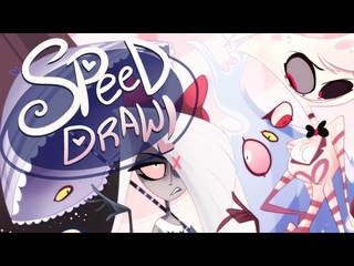 SPEED DRAW- Frenemies (Hazbin Hotel)- Vivziepop