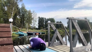 Авторская Випассана Шанти ОМ в Ленобласти. Шашанкасана и Баласана. Поза зайца и Поза ребенка