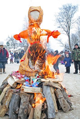 Сожжение масленицы картинки