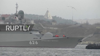 Russia: Orekhovo-Zuevo missile corvette arrives at Black Sea Fleet base