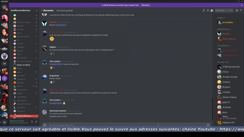 Jim Leveilleur Live Discord du mercredi 26 mars