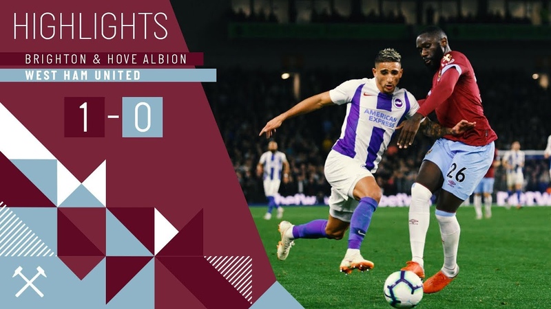 HIGHLIGHTS, BRIGHTON HOVE ALBION 1 0 WEST HAM