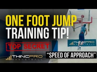 How to Dunk Off Of 1 Leg - “Speed Of Approach“ - Increase One Foot Vertical Jump