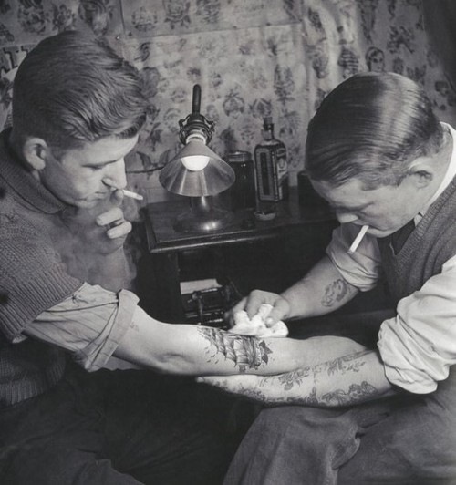 Pounded first time tattoo retro