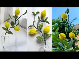 Cách Làm Cành Chanh Bằng Kẽm Nhung