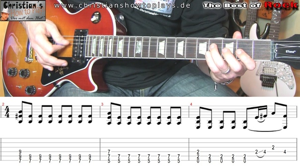 Best of Rock: Him WICKED GAME Gitarren Tutorial Lesson + TABS CHORDS