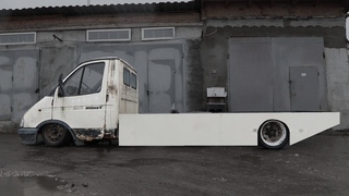 Самый дикий НИЗКИЙ ЭВАКУАТОР / Газель на ПНЕВМЕ