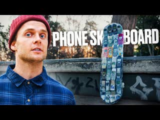Skating A Board Made Out Of Phones