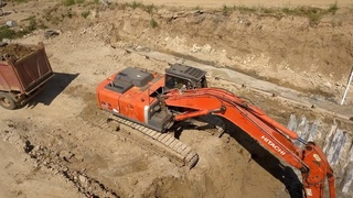 Укрепление береговой линии  в Аршинцево.