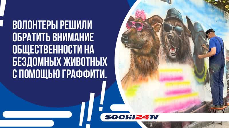 Стену в районе Мамайки расписали за 2