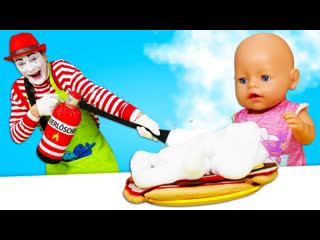 Беби Бон и Мим готовят - Сгоревший пирог. Видео для детей - Дочки-матери Как мама