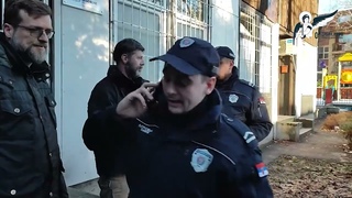 Ekskluzivni snimak: Evo kako je uhapšen Srđan Nogo nakon što je razbio glasačku kutiju