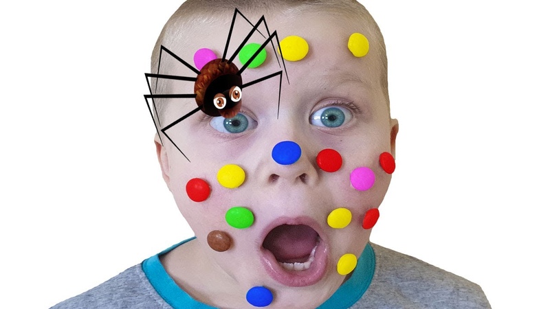 Kids story about MMS STUCK in face, детская история о