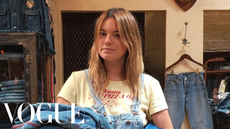 How to Shop for Vintage Denim Like Model Camille
