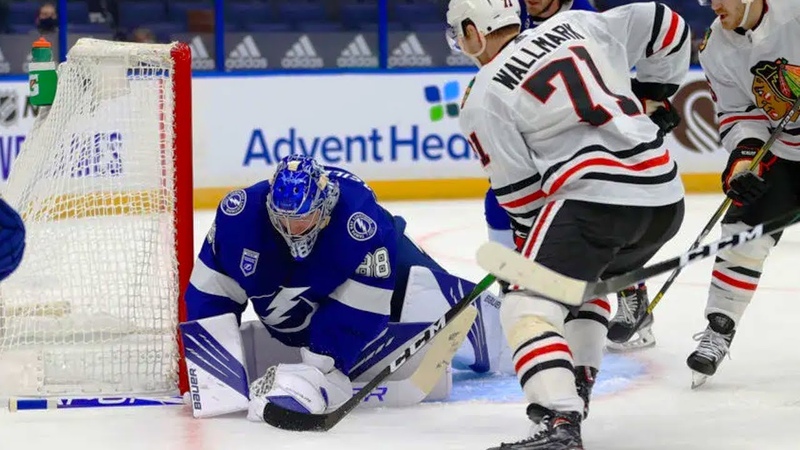 Dave Mishkin calls Lightning vs Blackhawks highlights (1, 15,