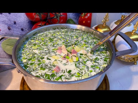 САМАЯ ВКУСНАЯ ОКРОШКА НА БУЛЬОНЕ, ГОТОВИТ УКРАИНКА, Irina