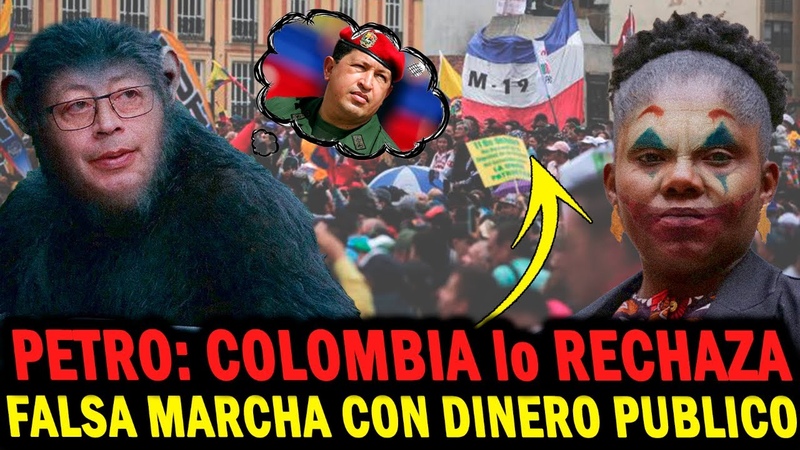 PETRO y su FALSA MARCHA, FRACASO TOTAL, NI PAGANDO, VICKY se burla de ese BODEGUERO, CABAL