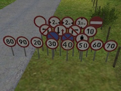 082: A5 road sign metal