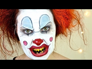 Crazy Clown Makeup | Halloween 2014
