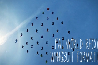 FAI - World Record Wingsuit Formation - 42 Wingsuit Pilots - 18 June 2015