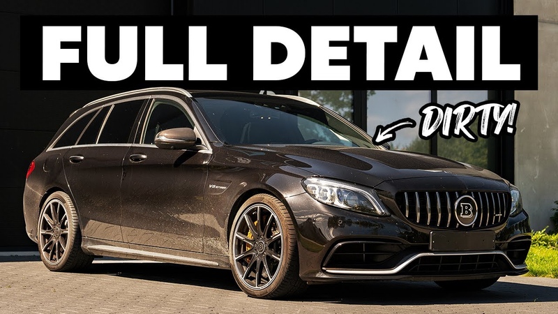 Dirty BRABUS C63 S Wash, Polish
